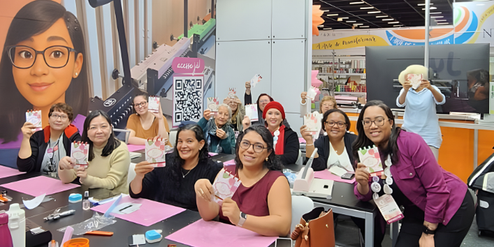 Foto Alunos do Curso de Encadernação